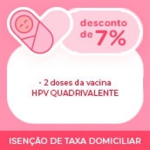 PACOTE DE VACINA DE HPV QUADRIVALENTE 2 DOSES