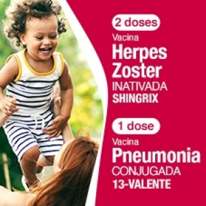  PACOTE DE VACINA SHINGRIX + PNEUMO 13
