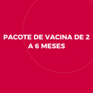  PACOTE DE VACINA DE 2 A 6 MESES